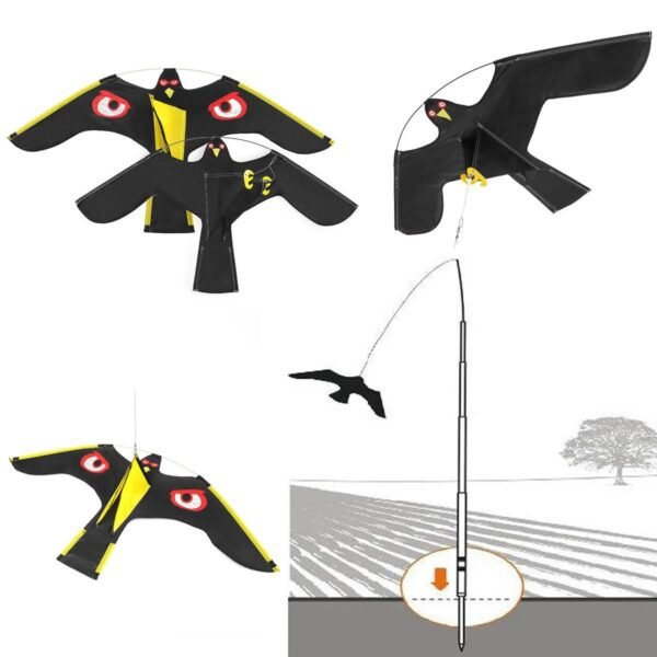 bird scarer kites with pole