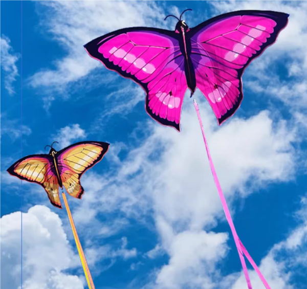 pink butterfly kite