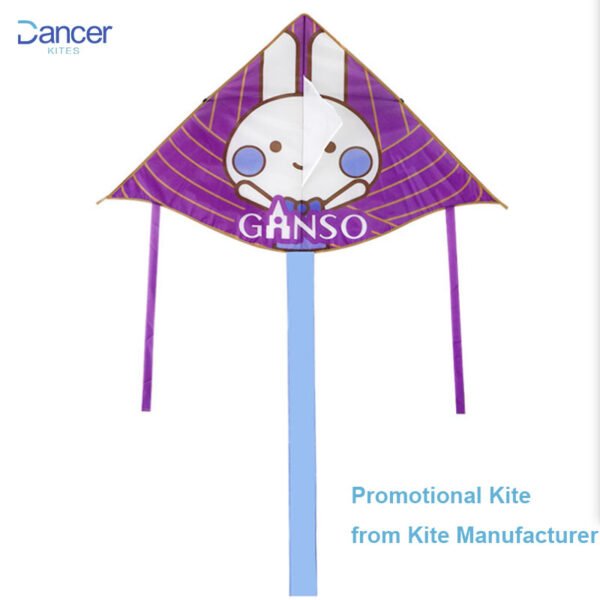 purple cartoon kite