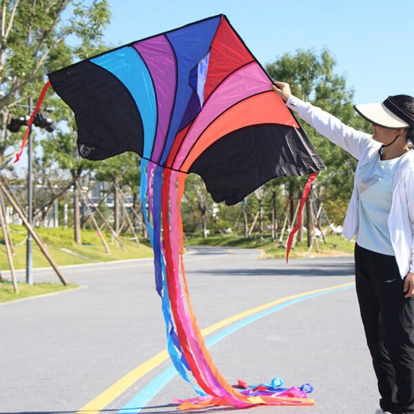 delta kite with long tail
