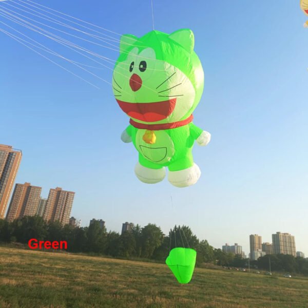 green Doraemon kite