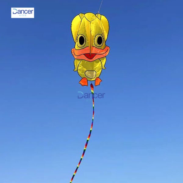 yellow-duck-kite-with-long-tail.