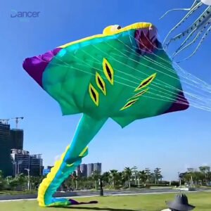 green-soft-big-ray-kite-for-adults