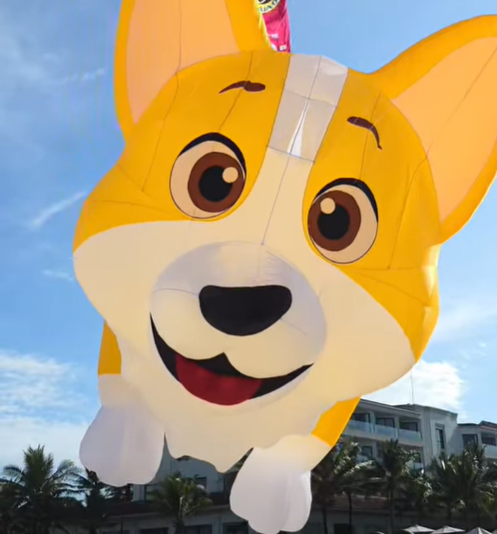corgi dog kite