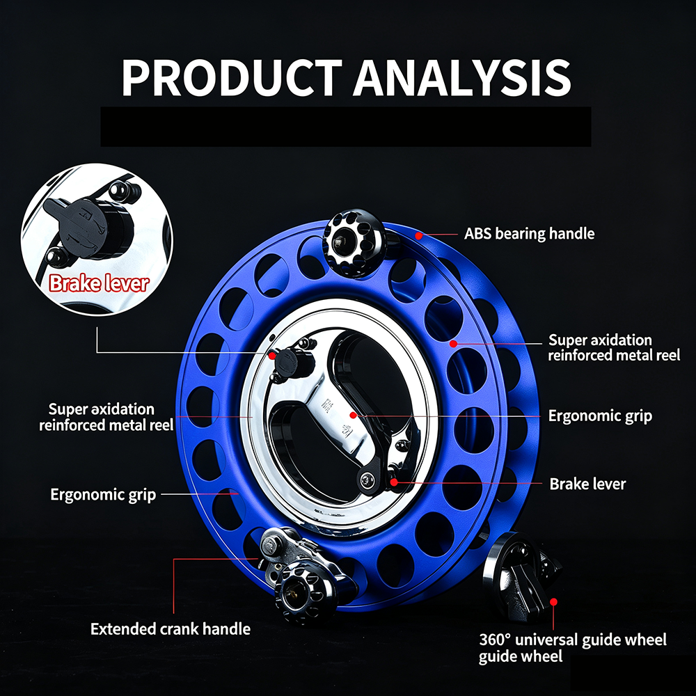S8 Alloy Kite Reel 28cm – Professional Large Bearing Kite Winder for Adults - Image 2