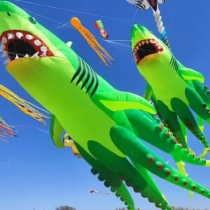 New 18m Gaint OctoShark Kite Pendant – Inflatable Display Kite for Adults
