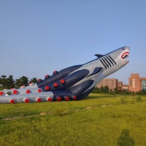 30m Giant OctoShark Kite – 40D Ripstop Nylon Inflatable Ocean Display Kite for Adults