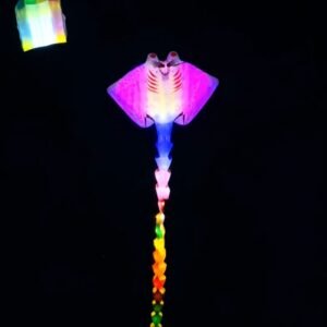 Professional 15m LED Manta Ray Kite –30D Nylon Giant Soft Kite