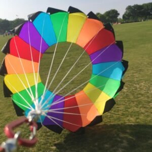 1.5M / 2M Beginner Ground Kite & Line Laundry Kite – 30D Ripstop Nylon Colorful Kite for Kids Adults